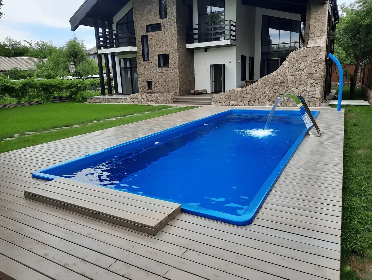 Композитный бассейн Laguna 9 — вид сверху в Ростове-на-Дону